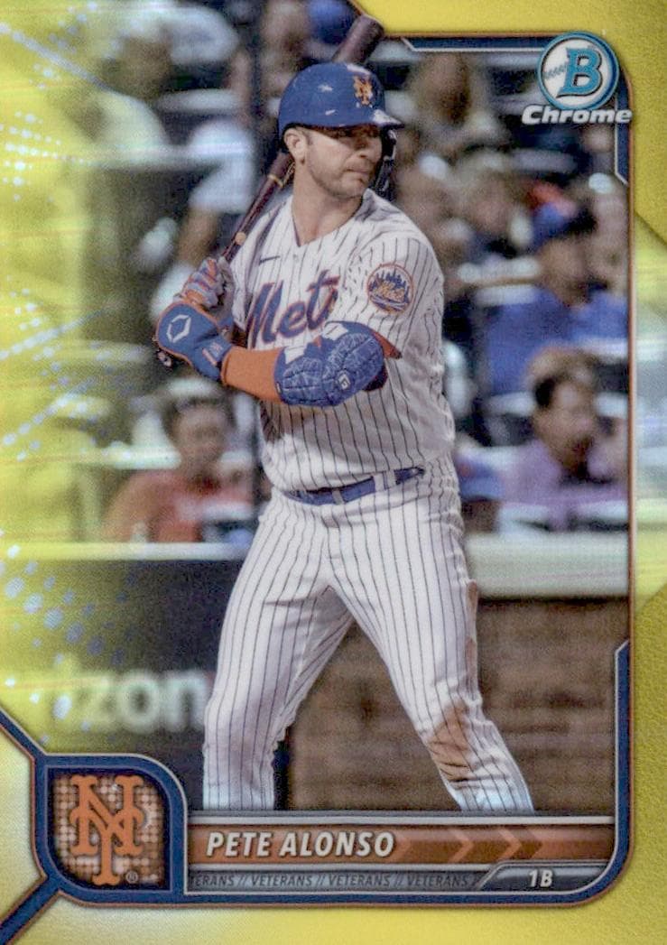 Pete Alonso 2022 bowman Bowman Chrome