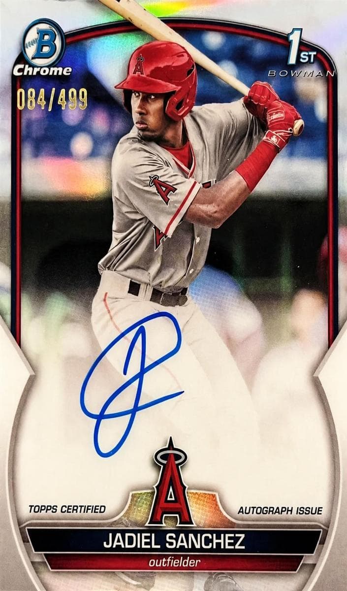 Jadiel Sanchez trading card