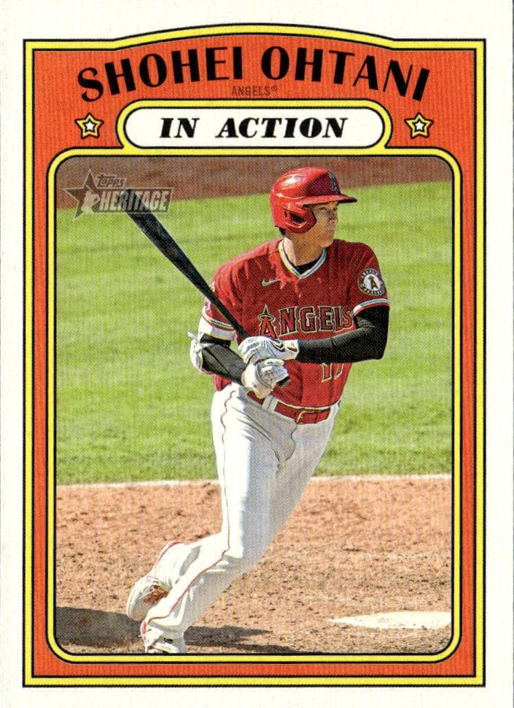 Shohei Ohtani 2021 topps Topps Heritage