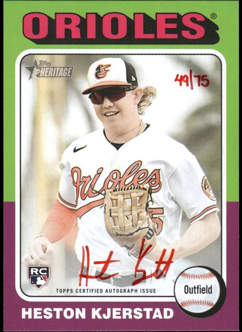 Heston Kjerstad 2024 topps Topps Heritage