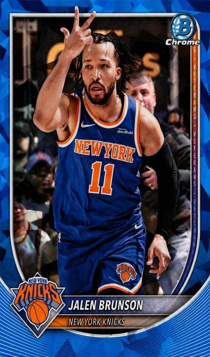 Jalen Brunson 2025 bowman Bowman Sapphire