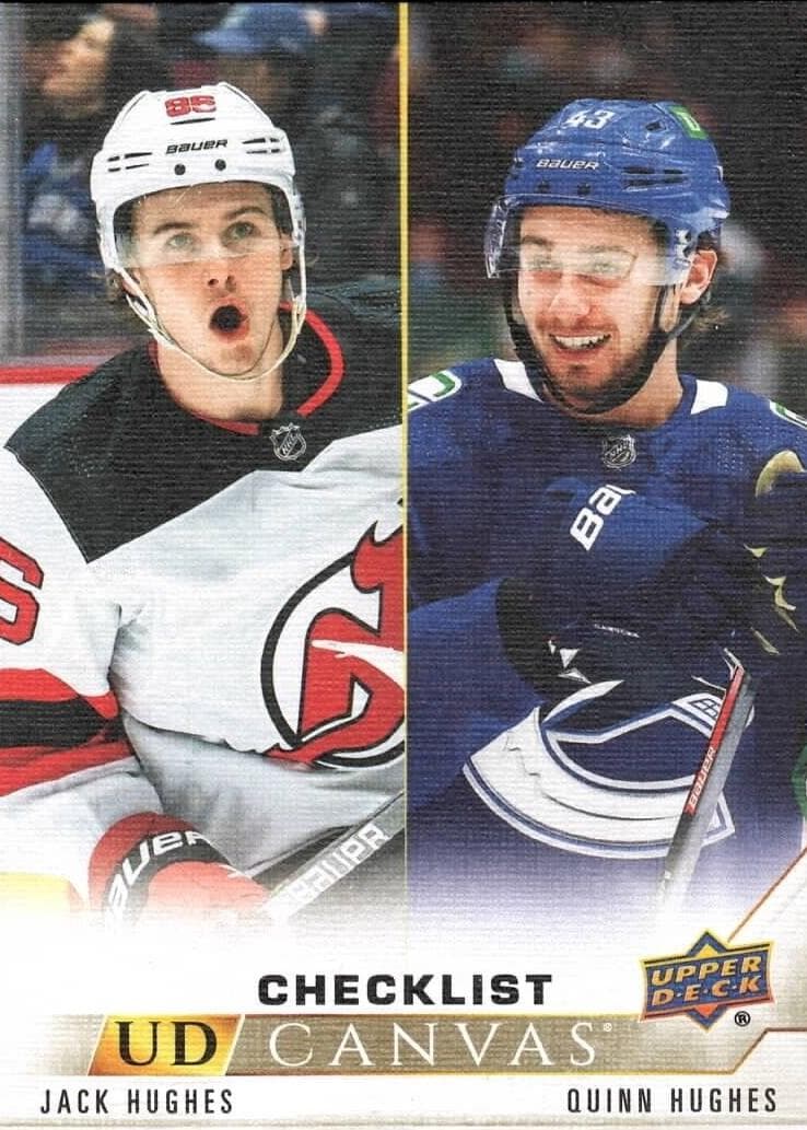 Jack Hughes/Quinn Hughes CL 2022 upper-deck Upper Deck
