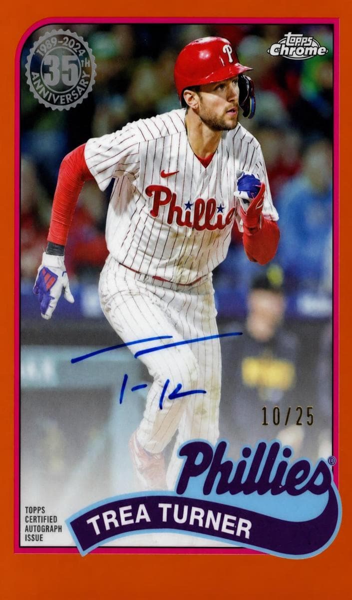Trea Turner 2024 topps Topps Chrome