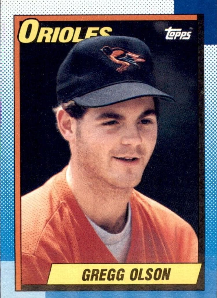 Gregg Olson 1990 topps O-Pee-Chee