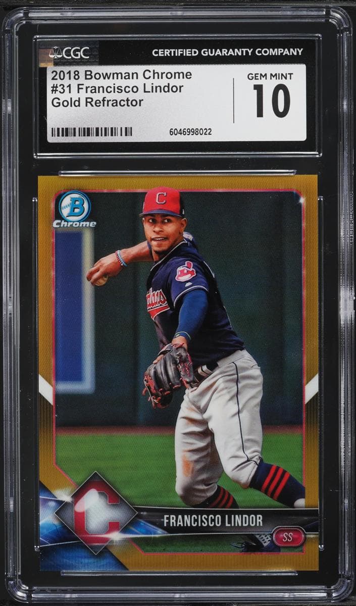 Francisco Lindor 2018 bowman Bowman Chrome