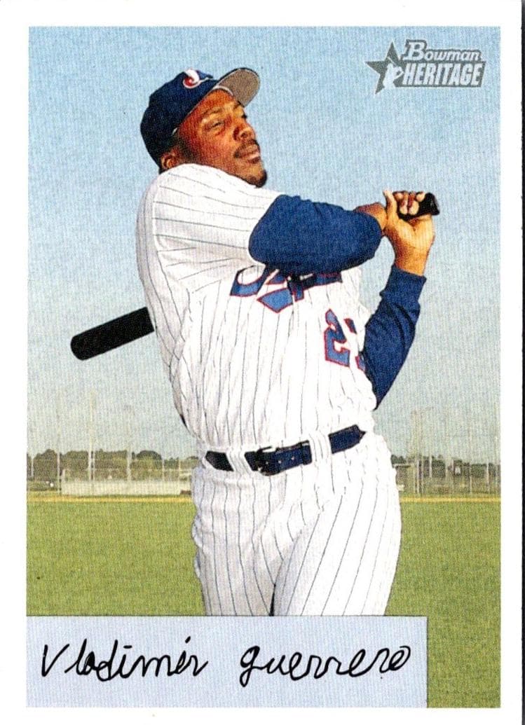 Vladimir Guerrero 2002 bowman Bowman Heritage