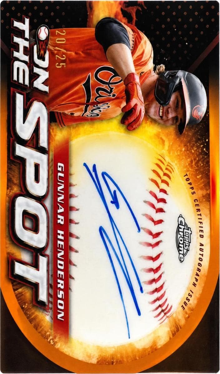 Gunnar Henderson 2024 topps Topps Chrome