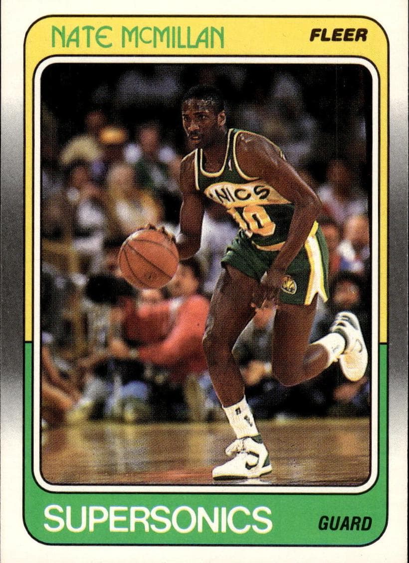 Nate McMillan 1988 fleer Fleer