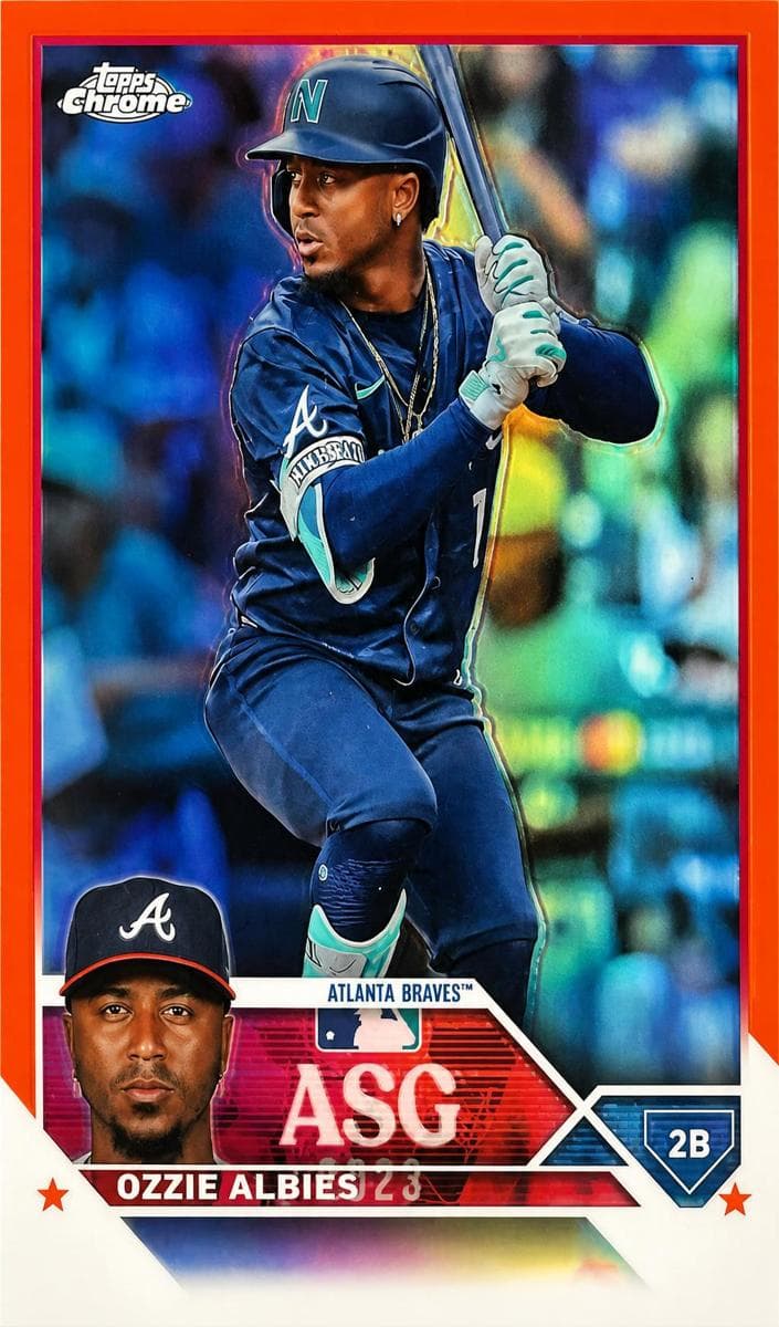 Ozzie Albies 2023 topps Topps Chrome Update