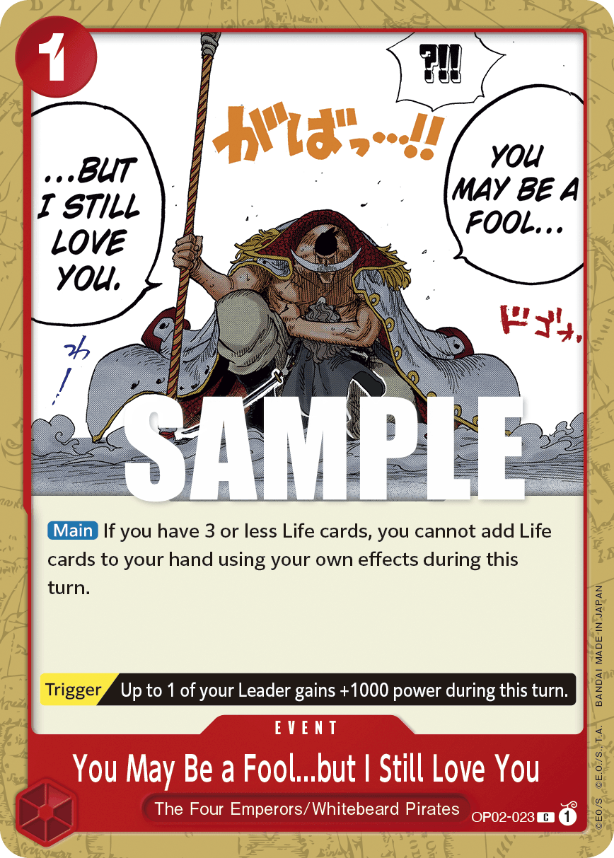 You May Be a Fool but I Still Love You 2023 One Piece