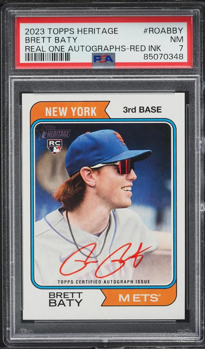 Brett Baty 2023 topps Topps Heritage