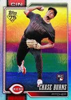 Chase Burns trading card