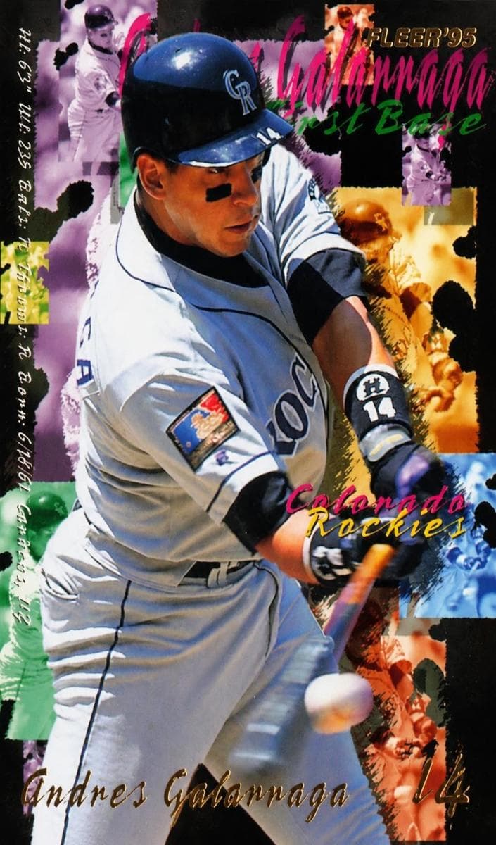 Andres Galarraga 1995 fleer Fleer