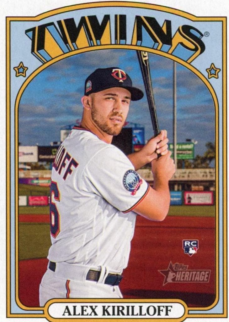 Alex Kirilloff 2021 topps Topps Heritage