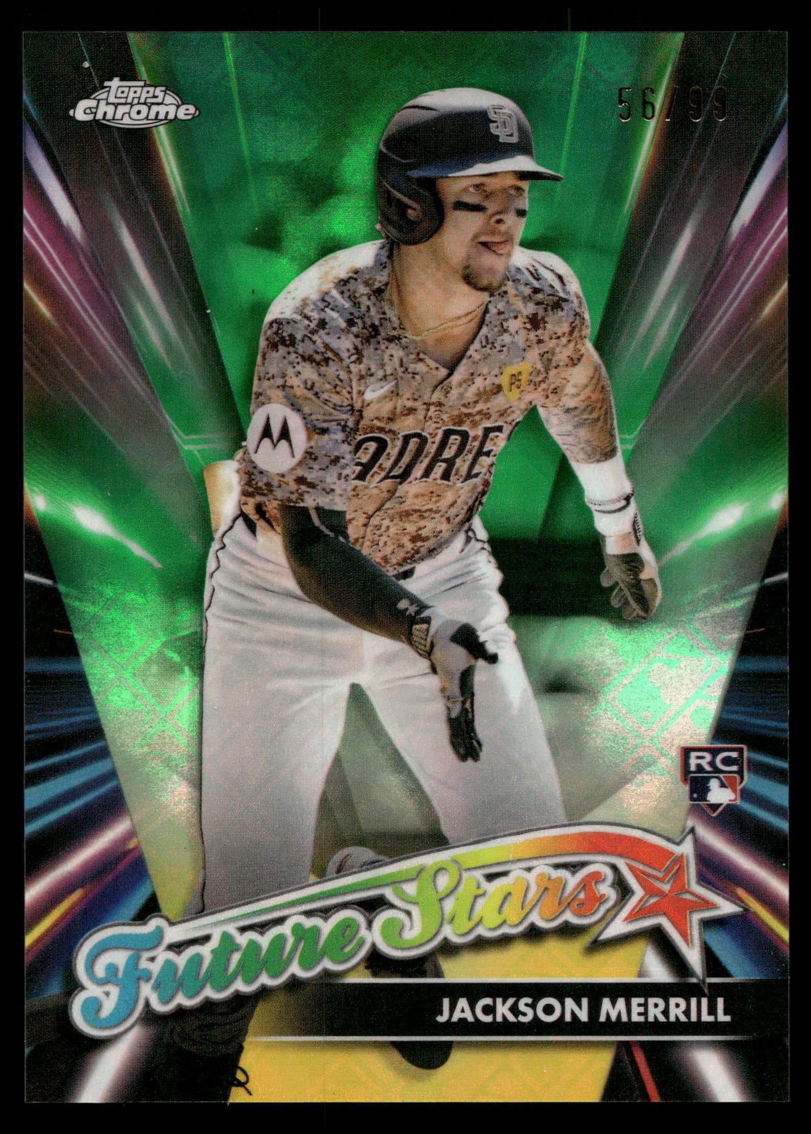 Jackson Merrill 2024 topps Topps Chrome Logofractor Edition