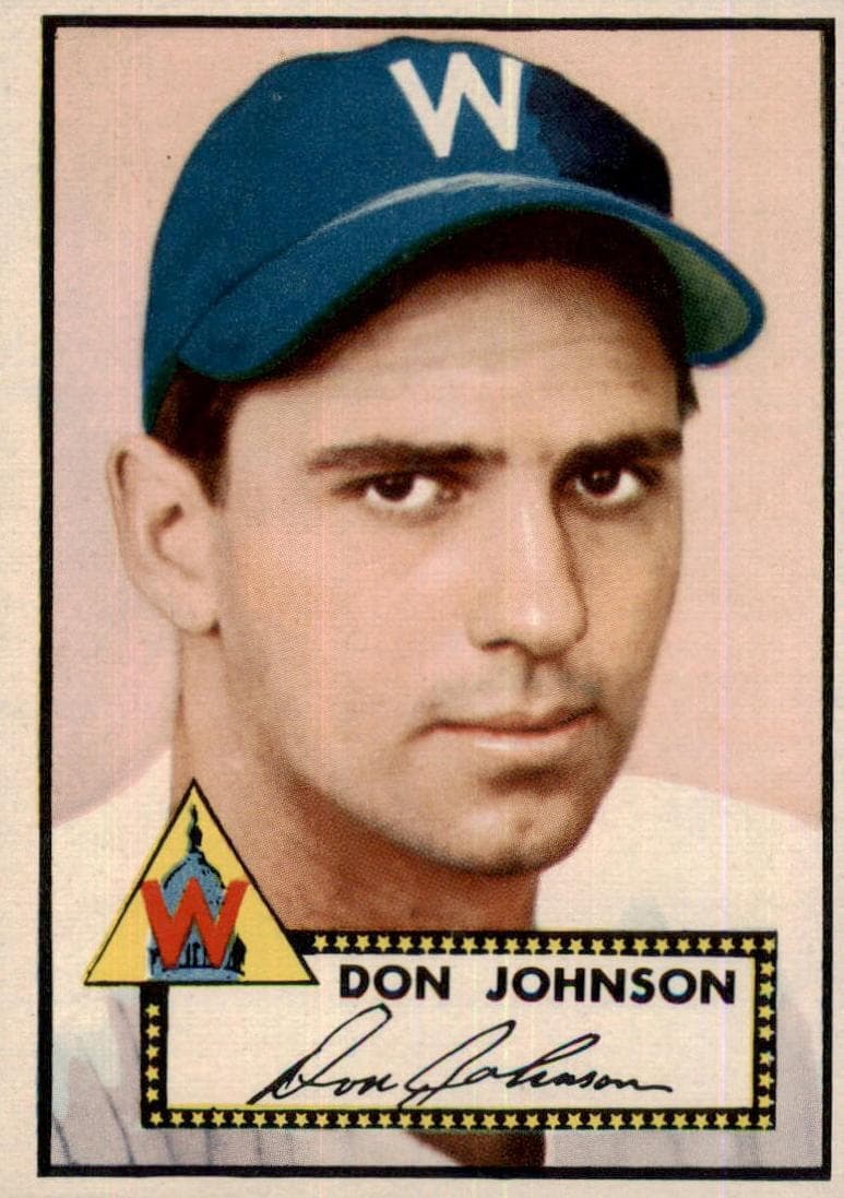 Don Johnson 1952 topps Topps