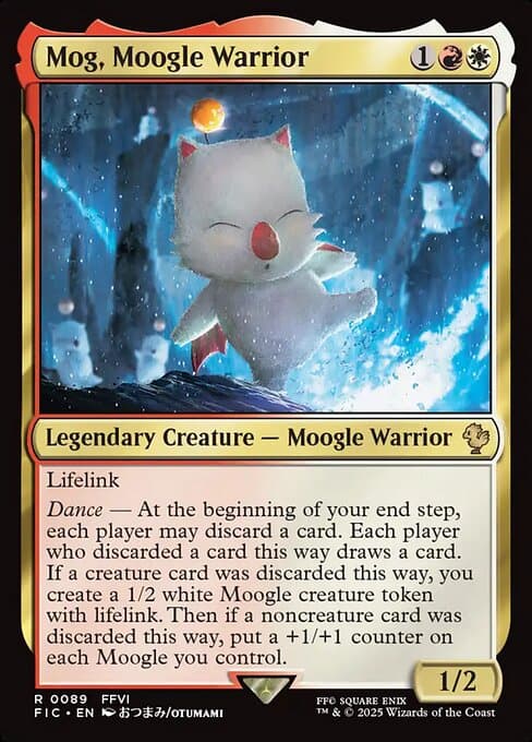 Mog, Moogle Warrior 2025 Magic: The Gathering Final Fantasy Commander Extended Art