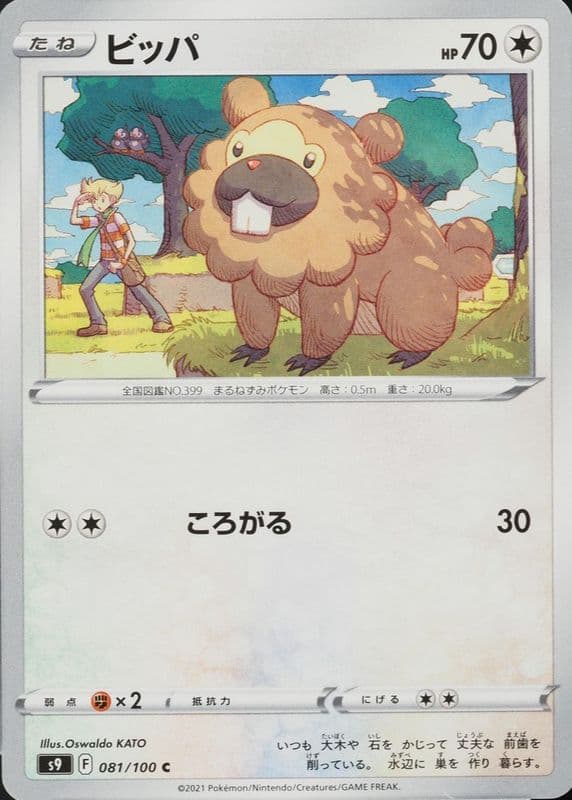 Bidoof trading card