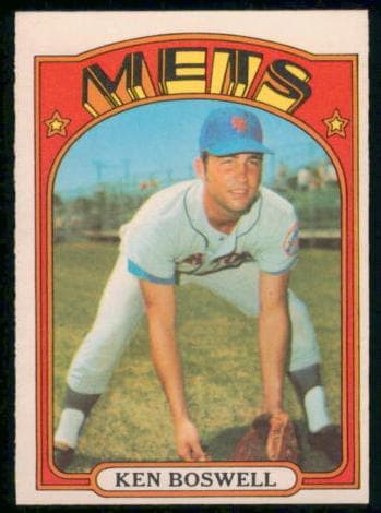 Ken Boswell 1972 topps O-Pee-Chee
