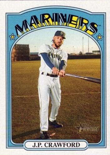 J.P. Crawford 2021 topps Topps Heritage