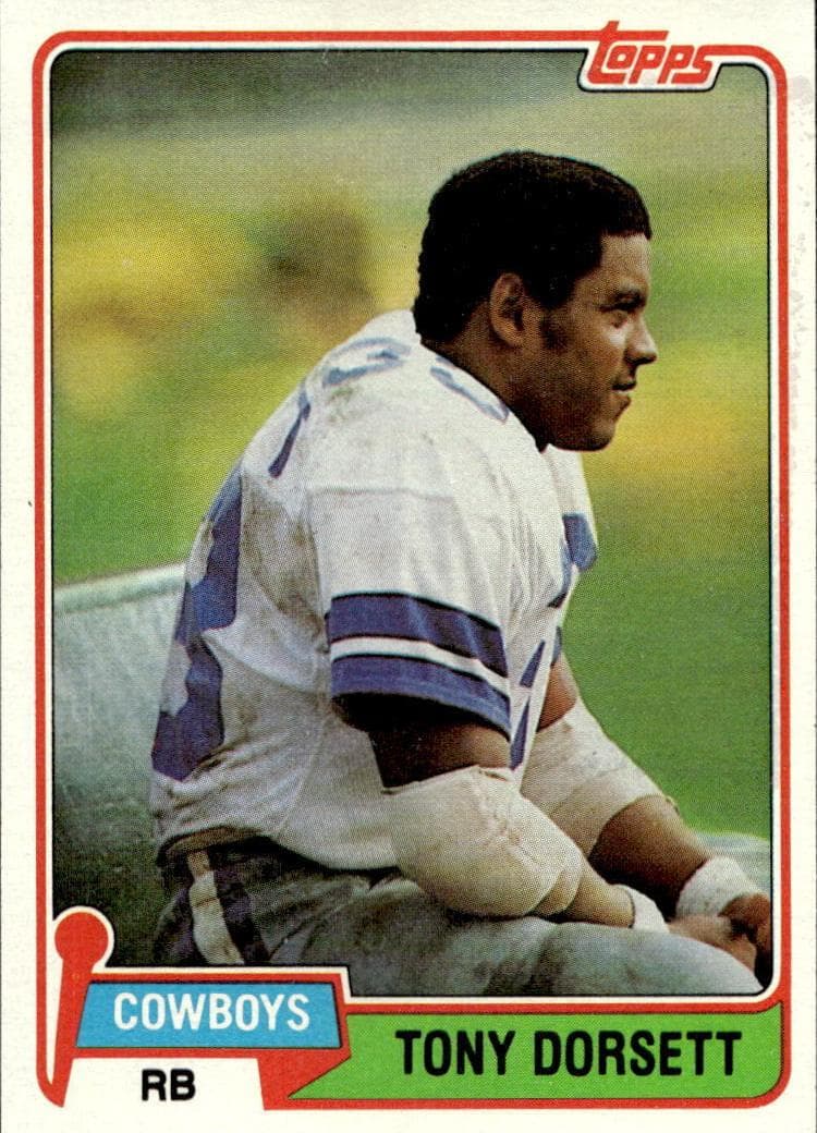 Tony Dorsett 1981 topps Topps