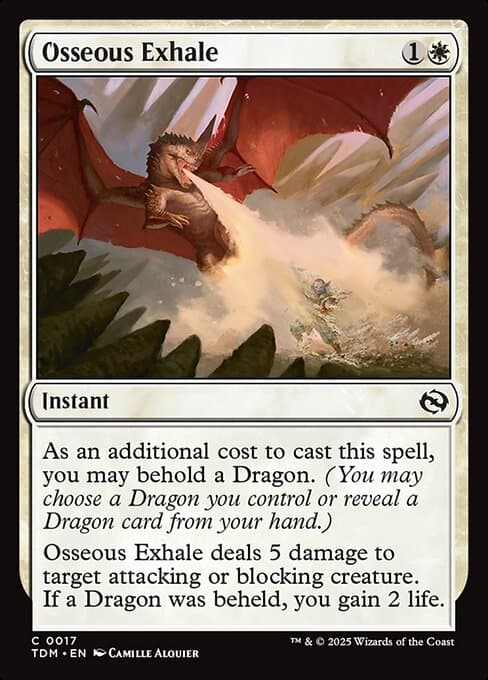 Osseous Exhale 2025 Magic: The Gathering Tarkir: Dragonstorm