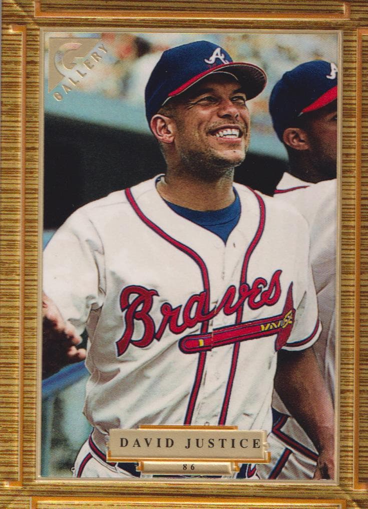 David Justice 1997 topps Topps Gallery