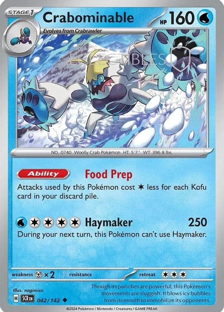 Crabominable trading card