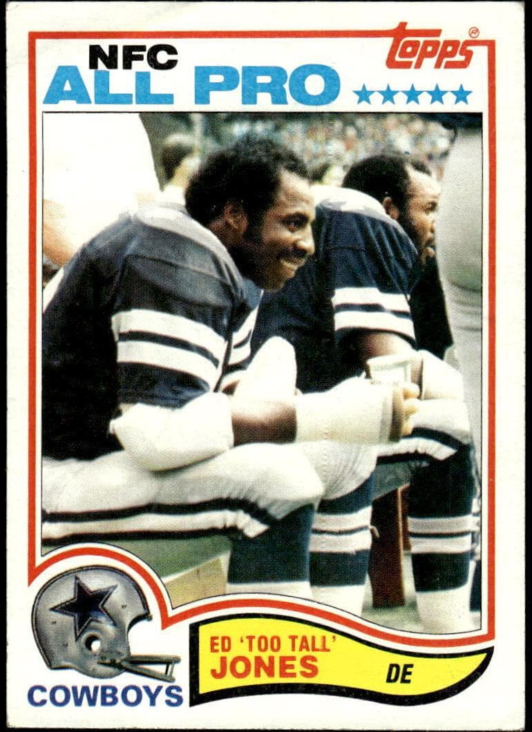 Ed "Too Tall" Jones 1982 topps Topps