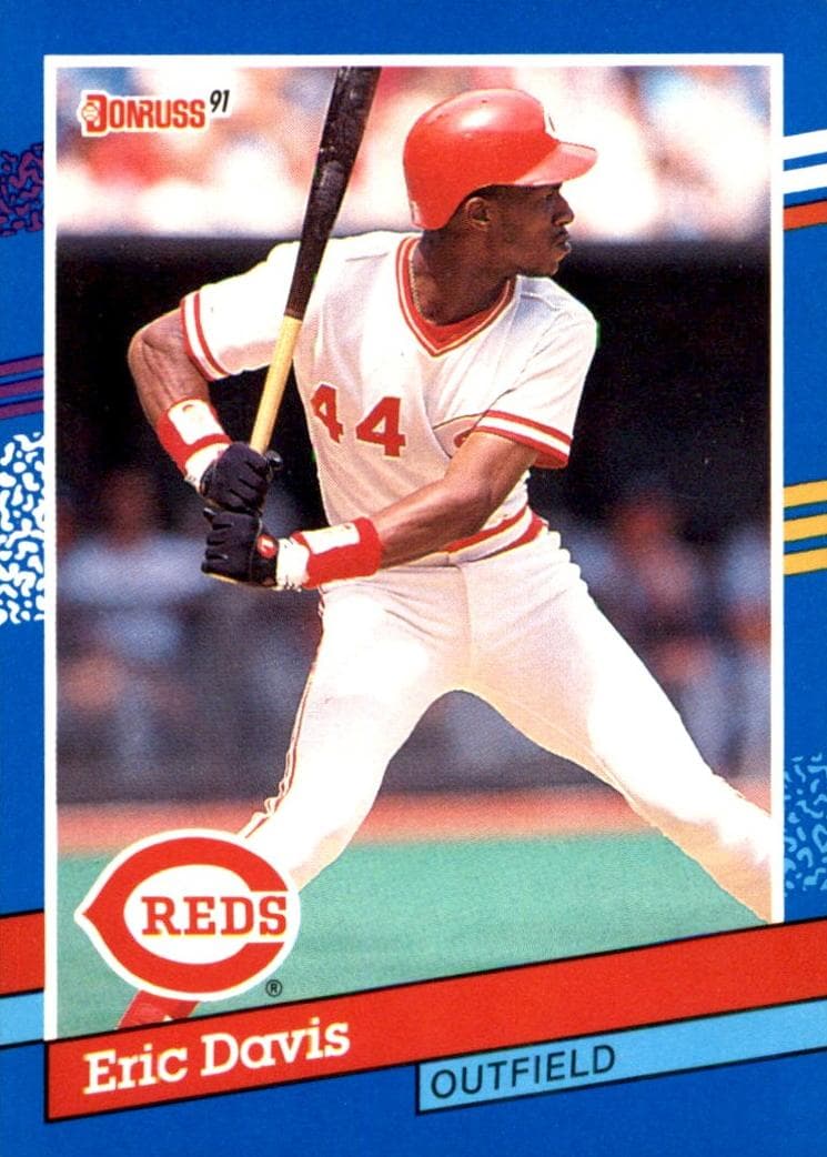 Eric Davis 1991 panini Donruss