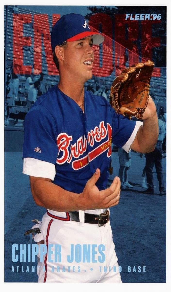 Chipper Jones 1996 fleer Fleer Update