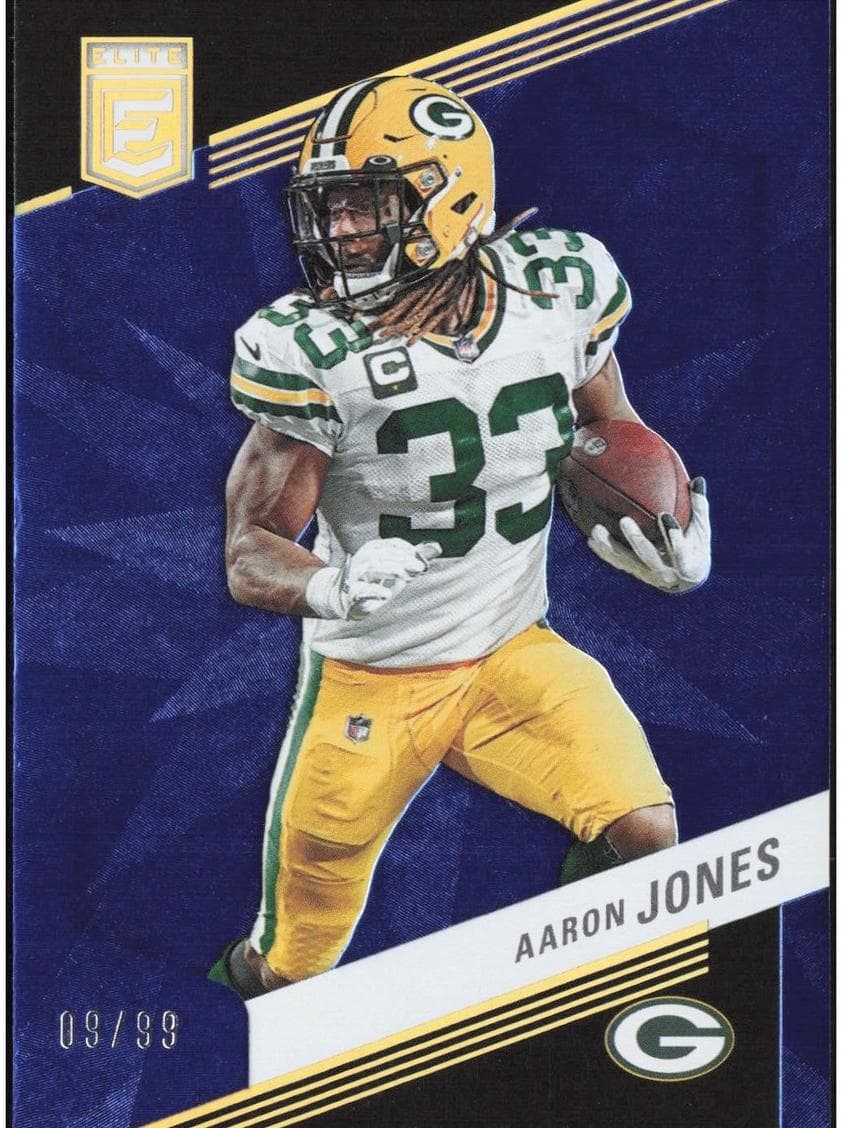 Aaron Jones 2023 panini Elite Football Blue