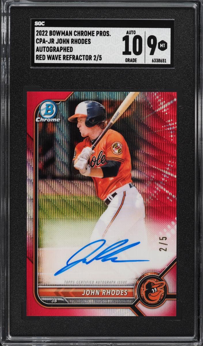 Jaden Rudd 2022 bowman Bowman Chrome