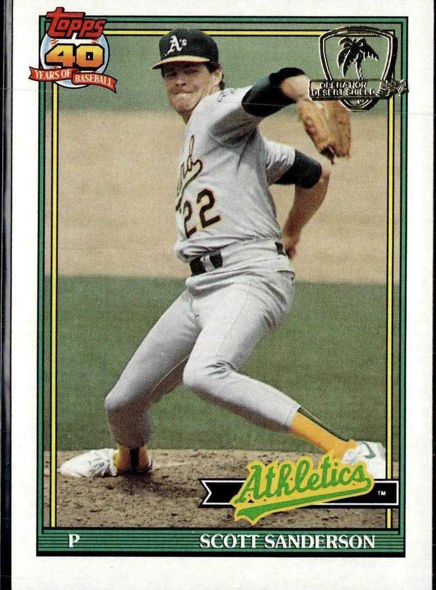 Scott Sanderson 1991 topps Topps