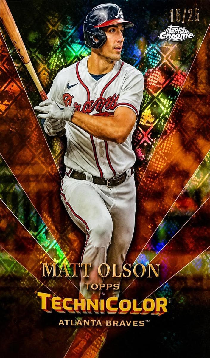 Matt Olson 2023 topps Topps Chrome Logofractor Edition