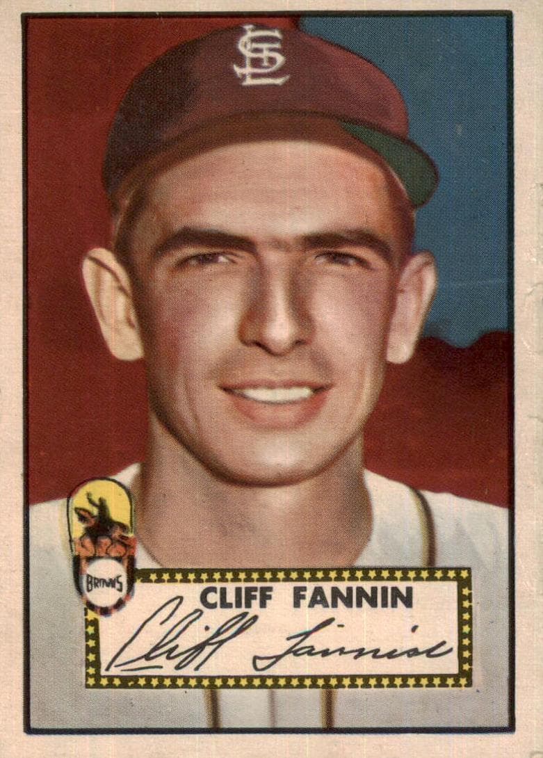 Cliff Fannin 1952 topps Topps