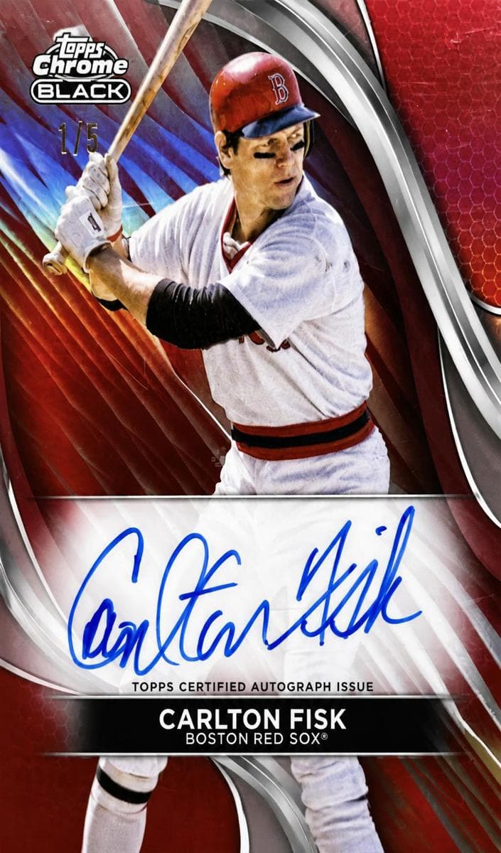 Carlton Fisk 2024 topps Topps Chrome Black