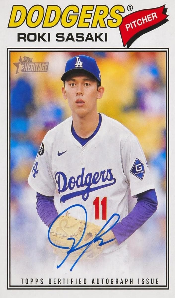 Roki Sasaki 2026 topps Topps Heritage