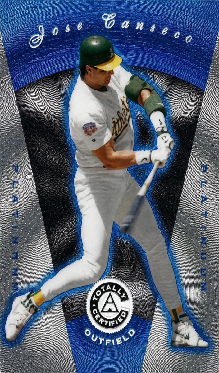 Jose Canseco 1997 panini Pinnacle Totally Certified