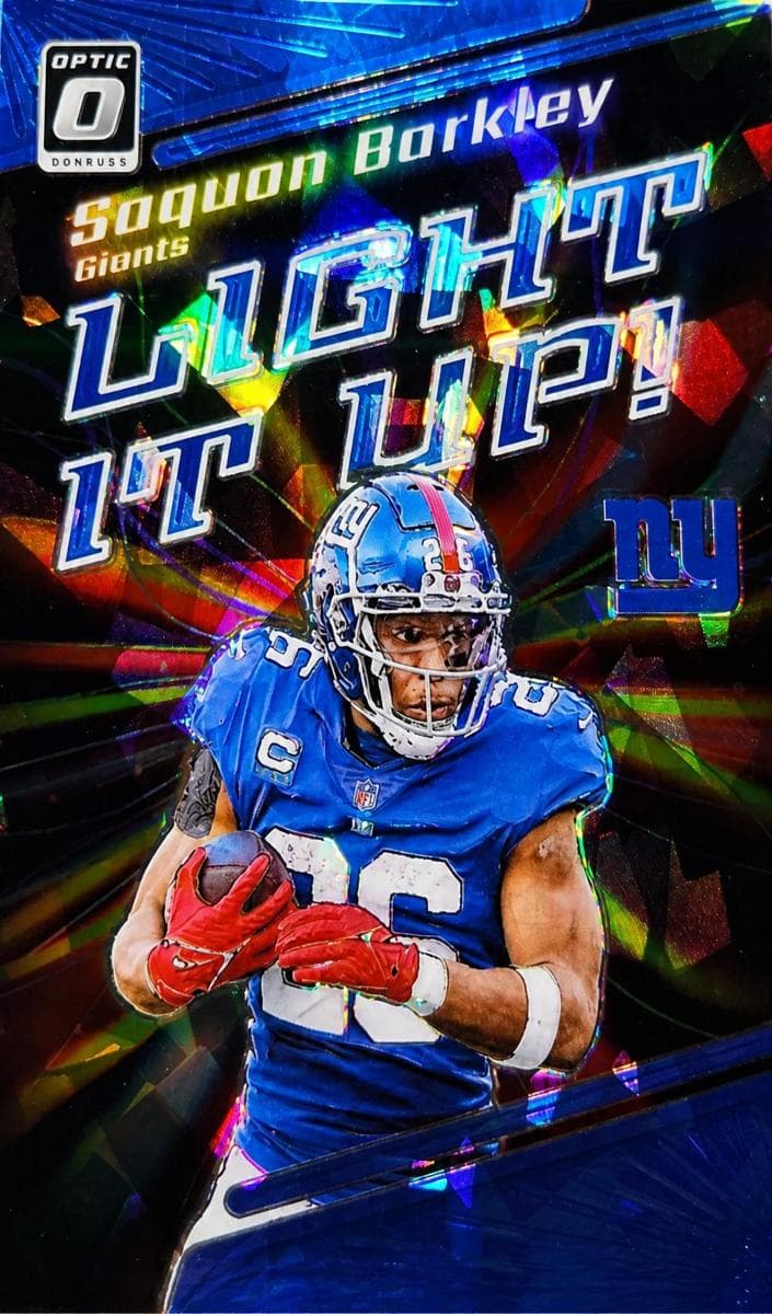 Saquon Barkley 2023 panini Donruss Optic