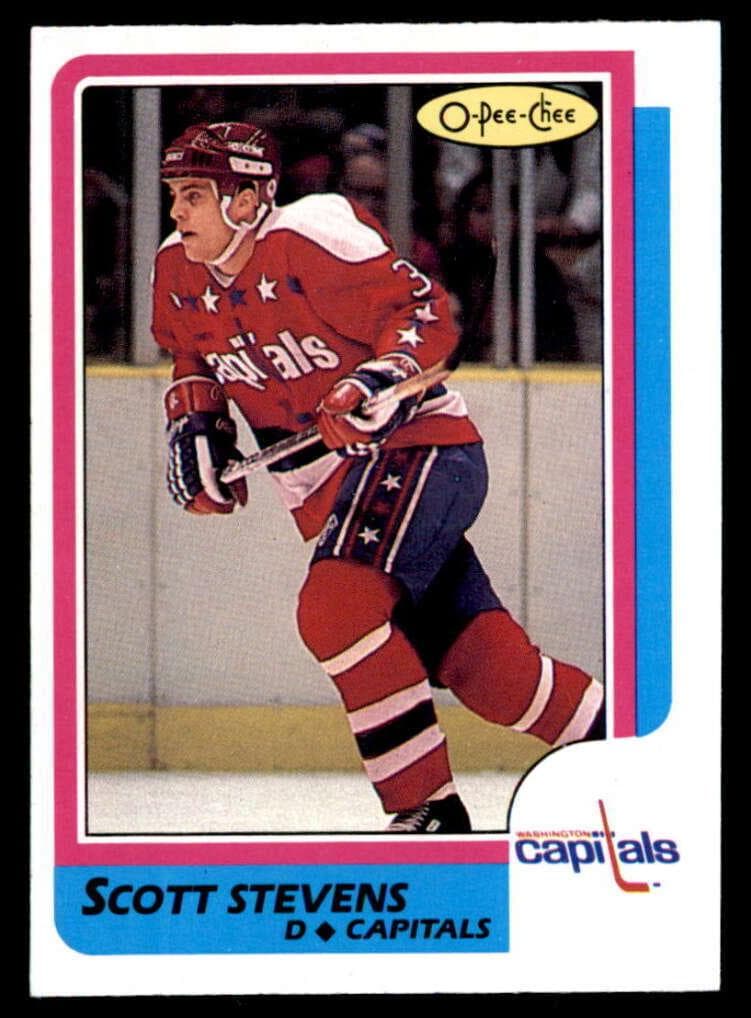 Scott Stevens 1986 topps O-Pee-Chee