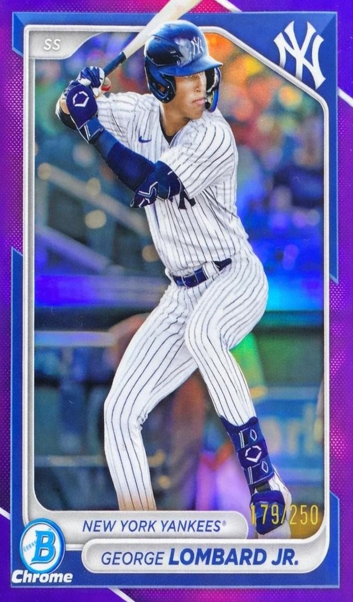 George Lombard Jr. 2024 bowman Bowman Draft Sapphire Edition