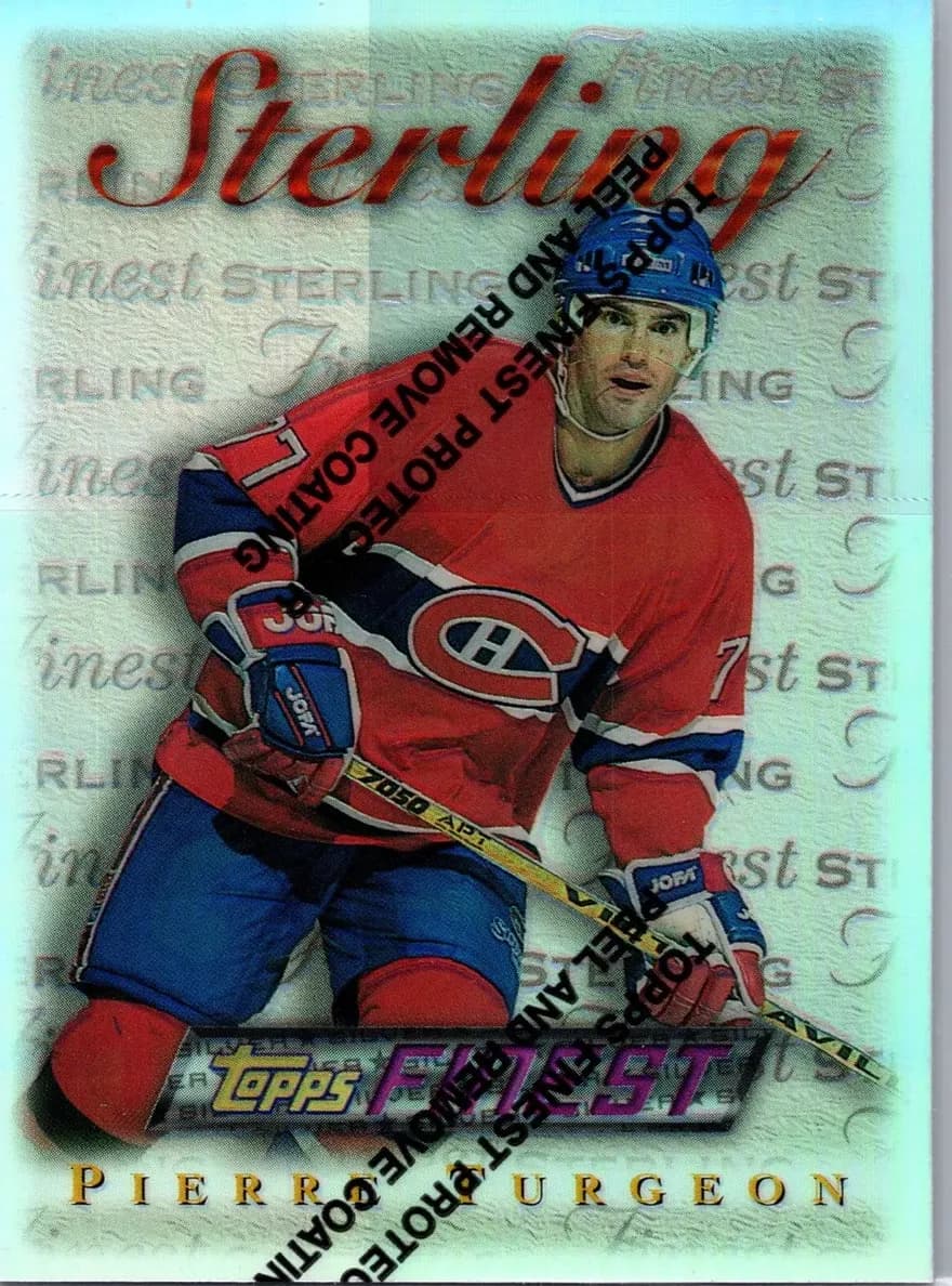 Pierre Turgeon 1995 topps Finest Hockey Refractor