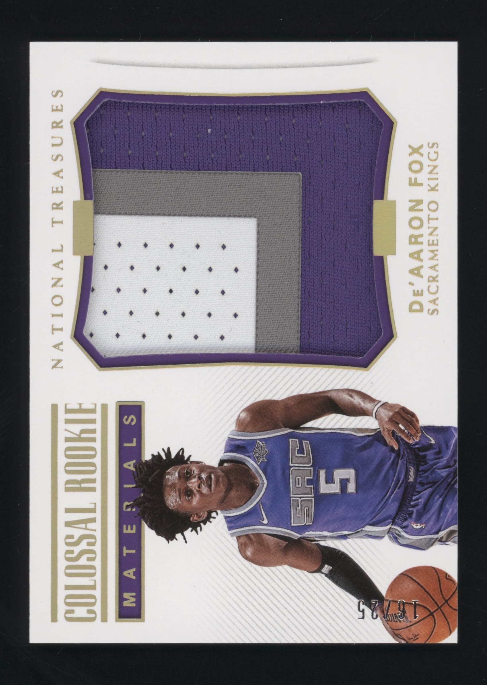 De'Aaron Fox 2017 panini