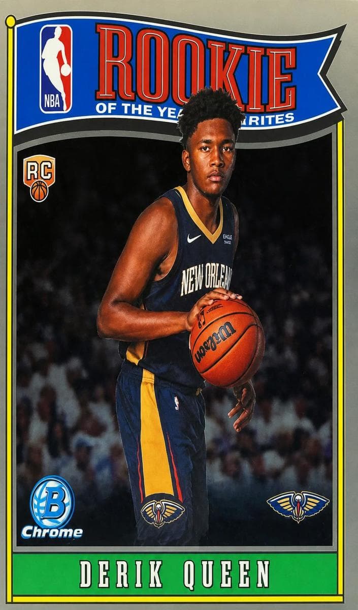 Derik Queen 2025 bowman Bowman ROY Favorites - Purple Refractor