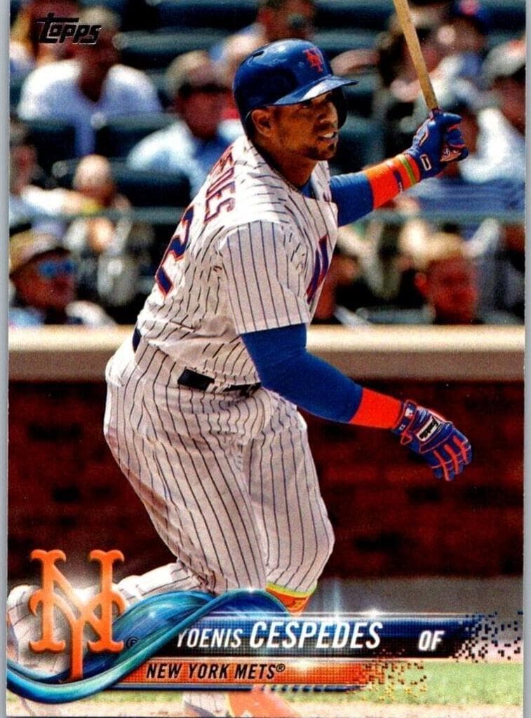 Yoenis Cespedes 2018 topps Topps Chrome Sapphire Edition