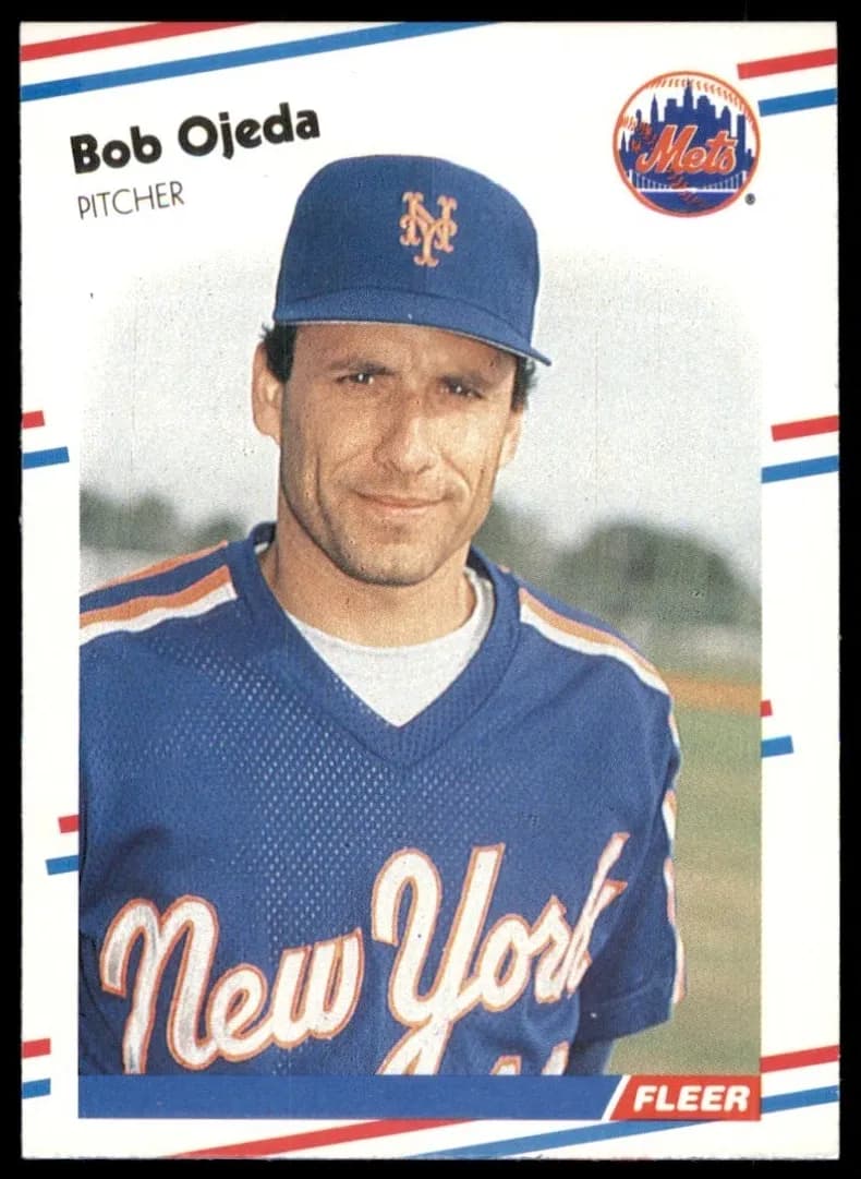 Bob Ojeda 1988 fleer Fleer