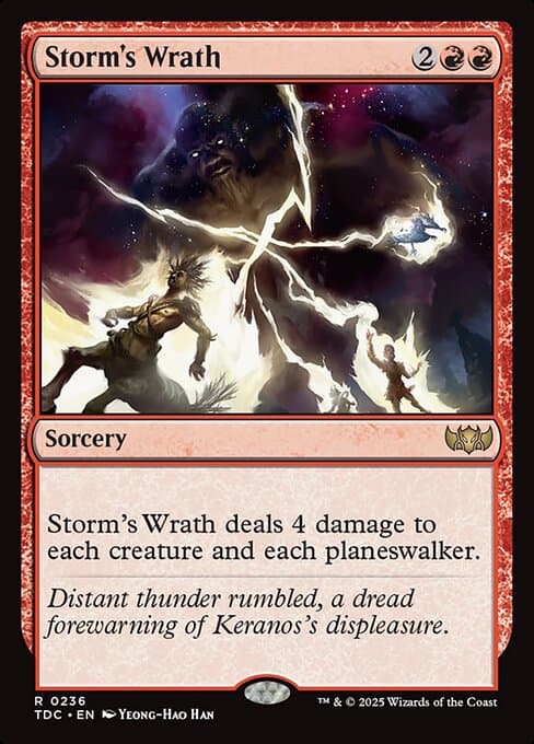 Storm's Wrath 2025 Magic: The Gathering Tarkir: Dragonstorm Commander