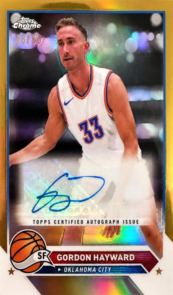 Gordon Hayward 2023 topps Topps Chrome