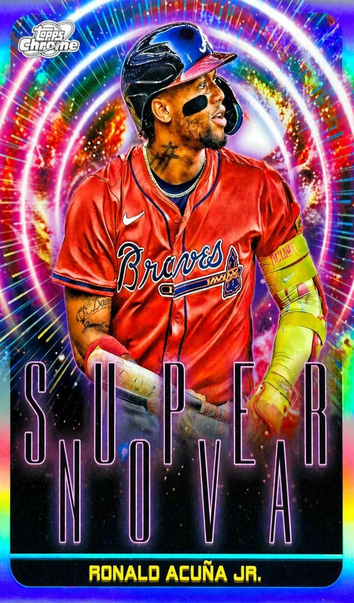 Ronald Acuña Jr. 2025 topps Topps Cosmic Chrome